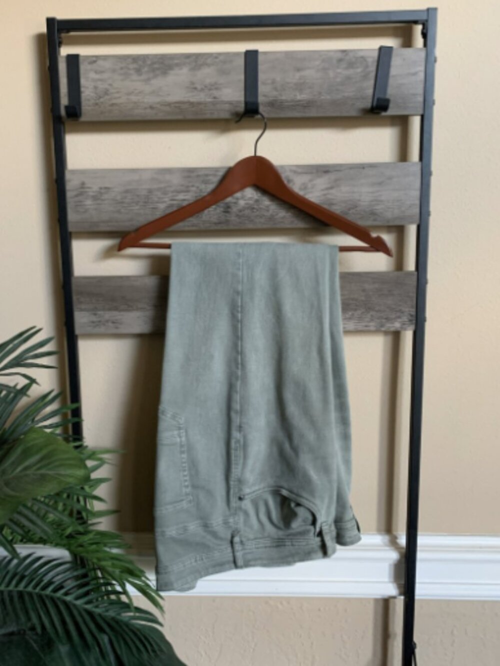 Buffalo David Bitton Ash-x slim jeans green color W40 L34 Slim Stretch